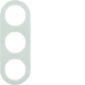 Рамка Berker R.Classic, 3 поста, белая